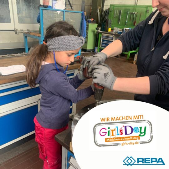 Girls'Day 2023 bei REPA Maschinenbau